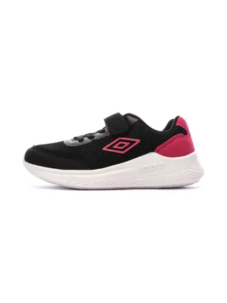 Baskets fille Umbro Nateo Noir/Rose – Style et confort sportif 1