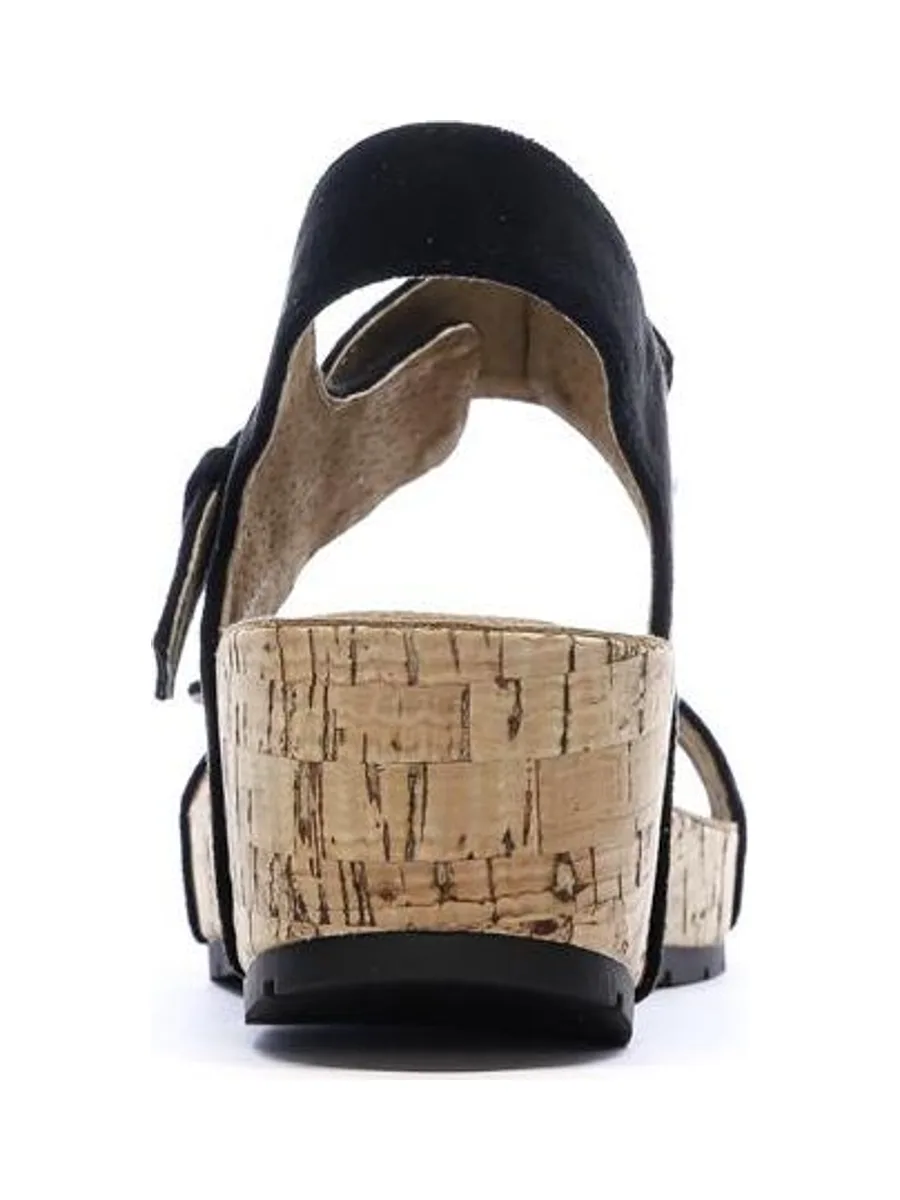 Sandales Noires Femme Chattawak Laspinas 4