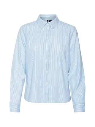 Chemise Bleu/Blanche à Rayures Femme Vero Moda Ani Oxford 2