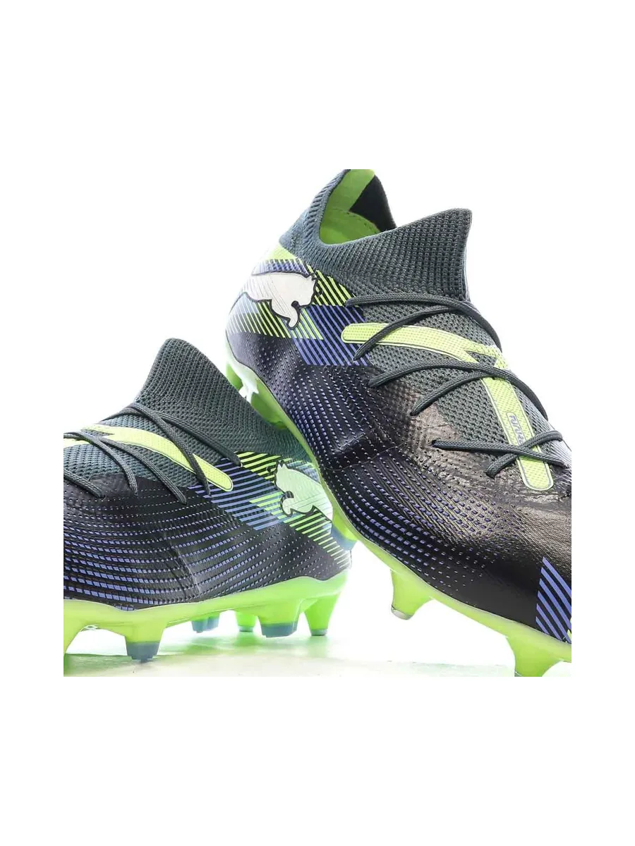 Chaussures de football Noir/Vert Homme Puma Future 7 Match MxSG 8