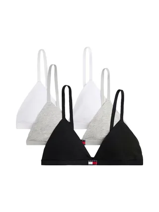 Lot de Soutien-gorges Blanc/Gris/Noir Femme Tommy Hilfiger Héritage 1