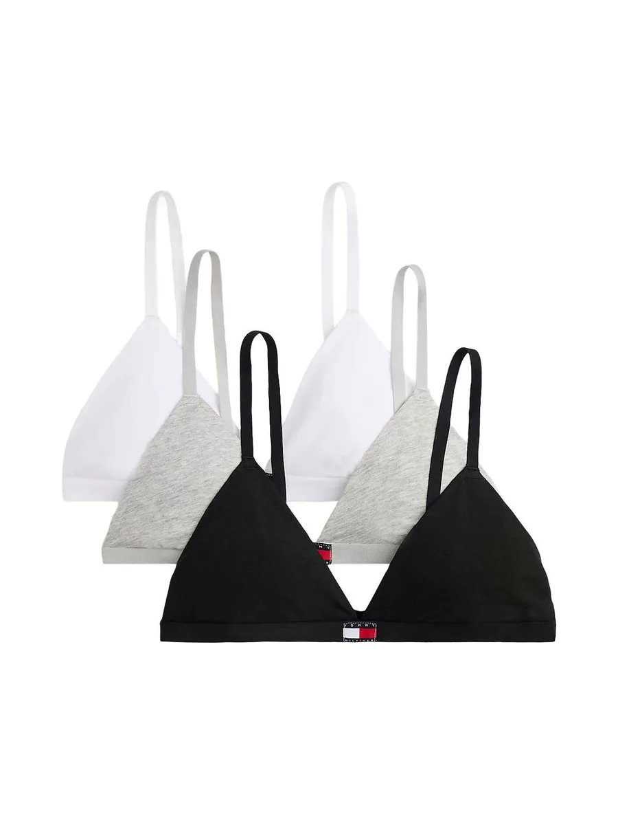 Lot de Soutien-gorges Blanc/Gris/Noir Femme Tommy Hilfiger Héritage 2