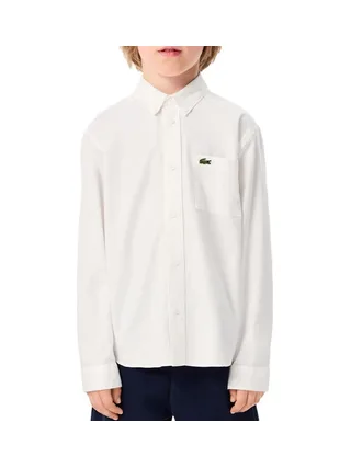 Chemise Blanche Garçon Lacoste Contrast 1