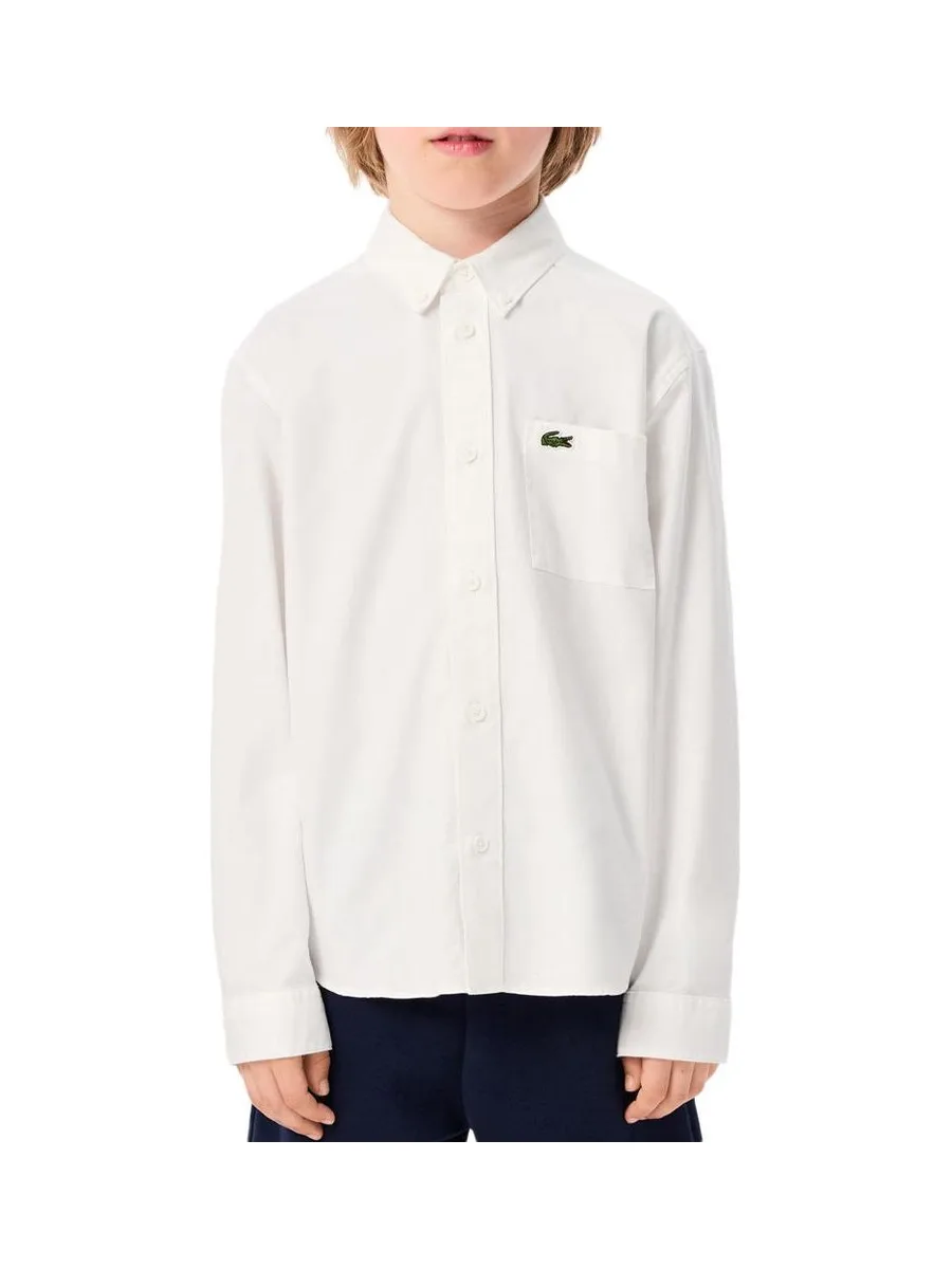 Chemise Blanche Garçon Lacoste Contrast 2