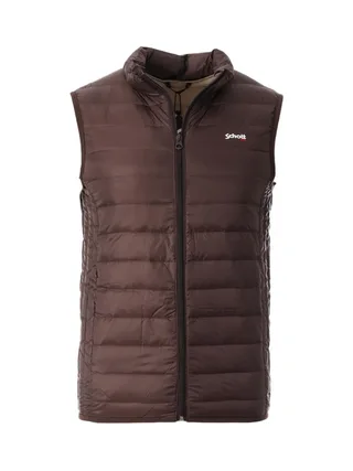 Doudoune Sans Manches Marron Homme Schott OAKLANDVRS 1