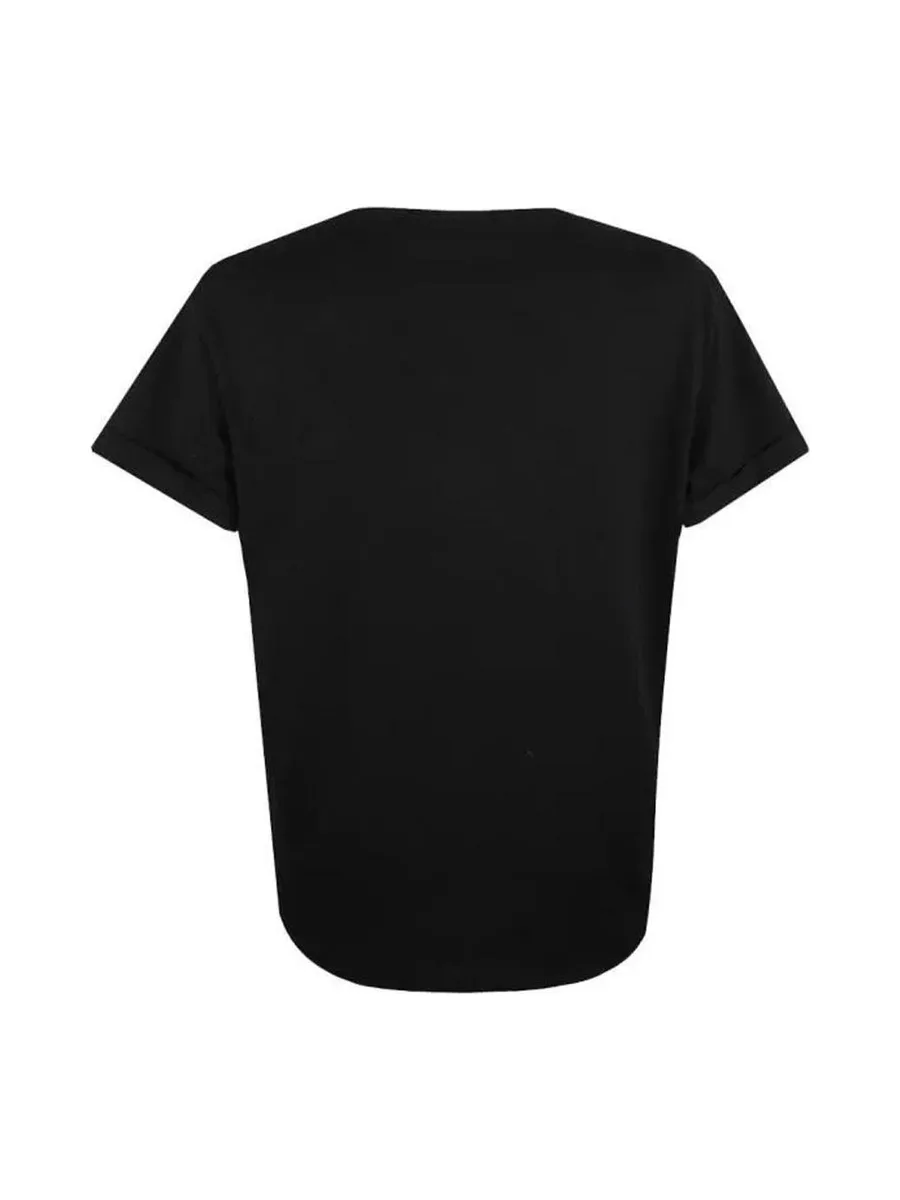 T-Shirt Noir Femme Disney Mickey Love Kiss 3