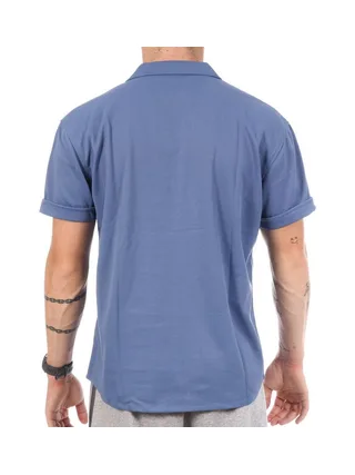 Chemise Manches Courtes Bleu Homme Paname Brothers DOV 2