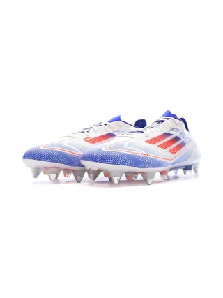 Chaussures de Foot Blanc/Bleu Adidas F50 Elite SG 6