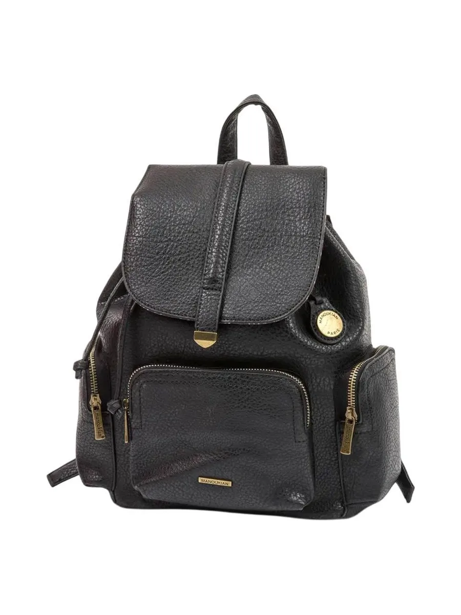 Sac à Dos Noir Femme Manoukian Soho 2
