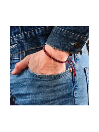 Bracelet Georges V - Rouge et noir 2