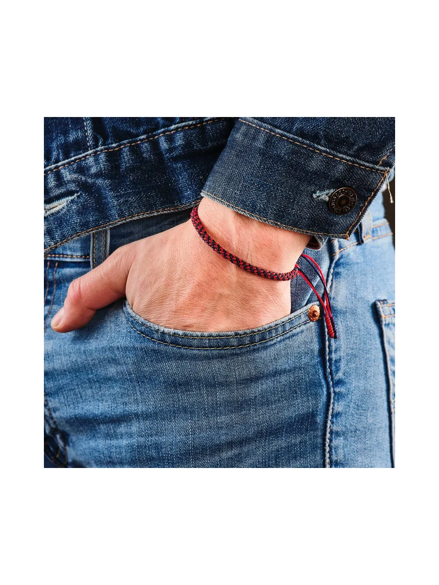Bracelet Georges V - Rouge et noir 2