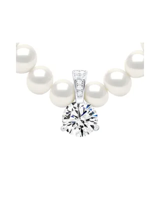 Collier Véritables Perles de Culture d'Eau Douce Rondes 6-7 mm — Argent 925 Millièmes — 42 cm 1