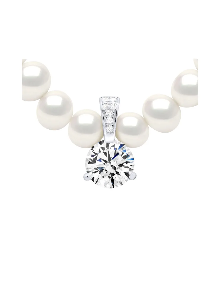 Collier Véritables Perles de Culture d'Eau Douce Rondes 6-7 mm — Argent 925 Millièmes — 42 cm 1