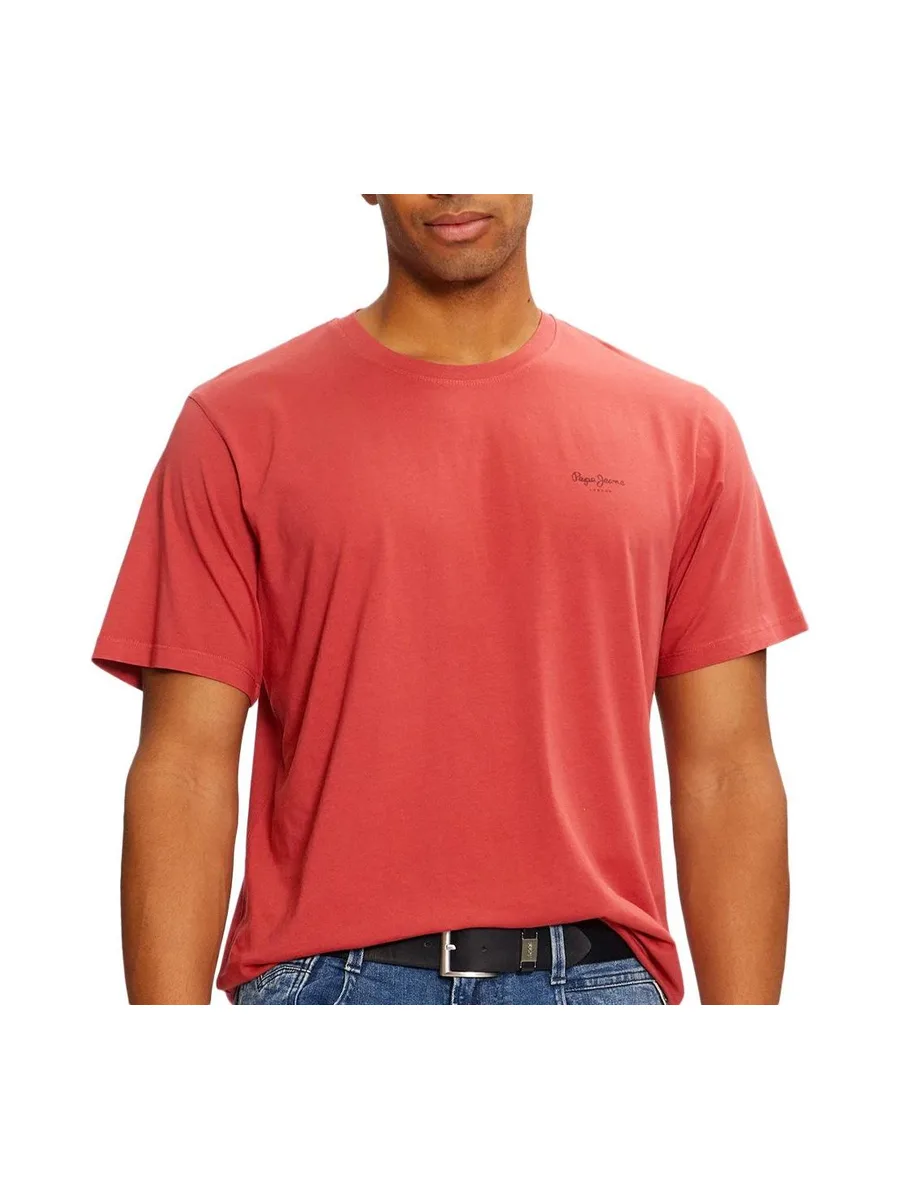 T-shirt Rouge Homme Pepe jeans Jacko PM508664 2