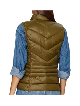 Doudoune sans manche Kaki Femme Vero Moda Sorayasiv 2