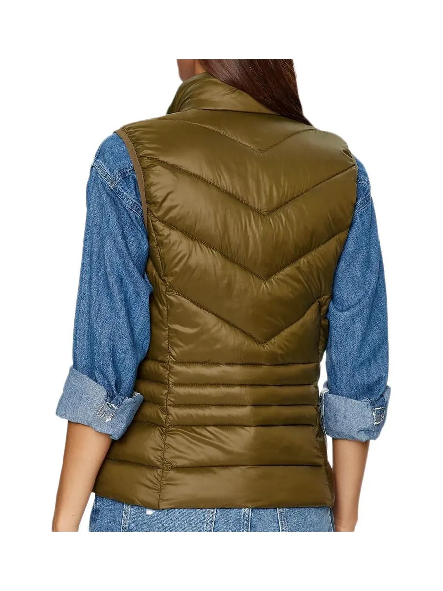 Doudoune sans manche Kaki Femme Vero Moda Sorayasiv 3