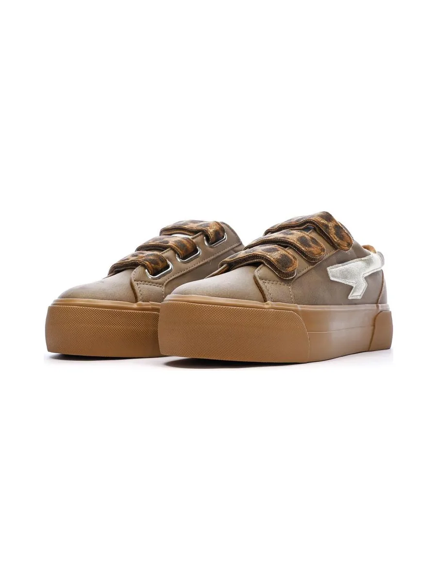 Baskets Beige Kaporal Clovia Leopard 7