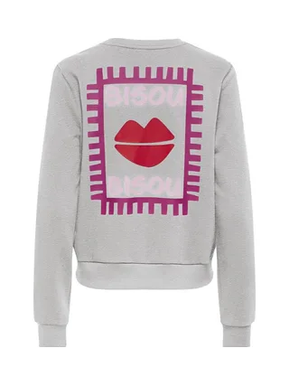 Sweat Gris/Rouge Femme Only Rubi 2