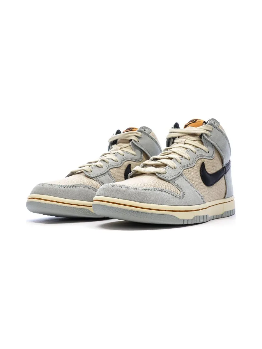 Dunk High Retro Beige/Bleu Homme Nike 7