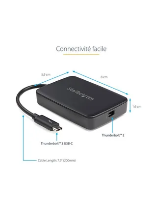 Thunderbolt 3 to Thunderbolt Adapter 8