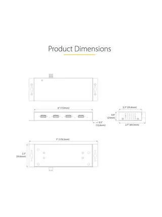 4-Port Industrial USB 3.0 Hub Metal 10