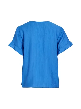 T-Shirt Bleu Femme Vila Bavina Nipi 2