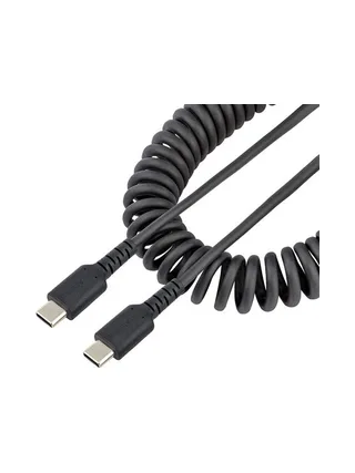 20in USB C Charging Cable Coiled M/M 1