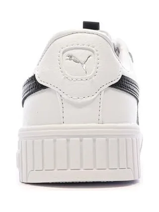 Baskets Blanches/Noires Femme Puma Carina 2.0 3
