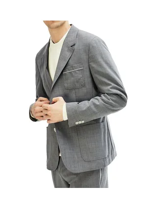 Veste de Blazer Gris Homme Lacoste VH4533 1