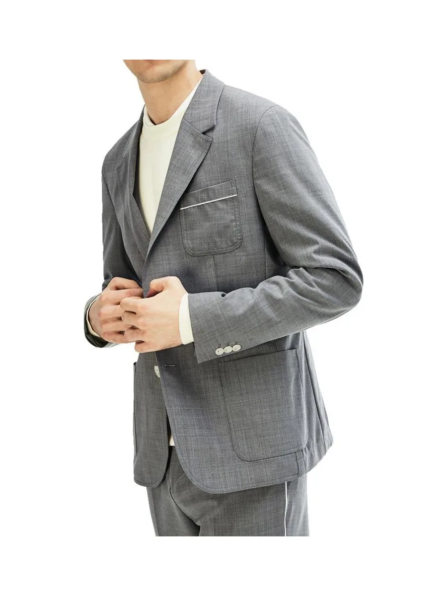 Veste de Blazer Gris Homme Lacoste VH4533 2