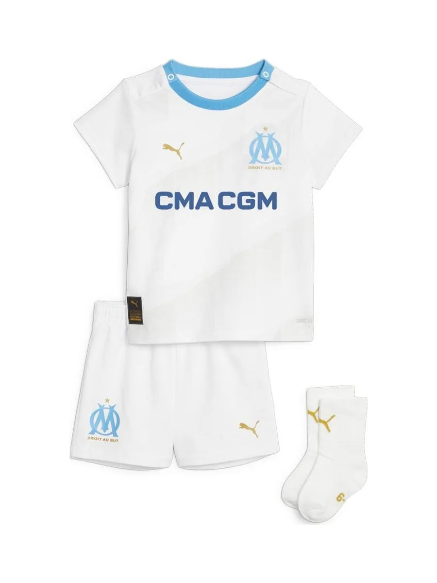 OM Mini-Kit Domicile Blanc Garçon Puma 2023/2024 2
