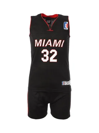 Miami Heat Ensemble de basketball Noir/Rouge Junior Sport Zone 1