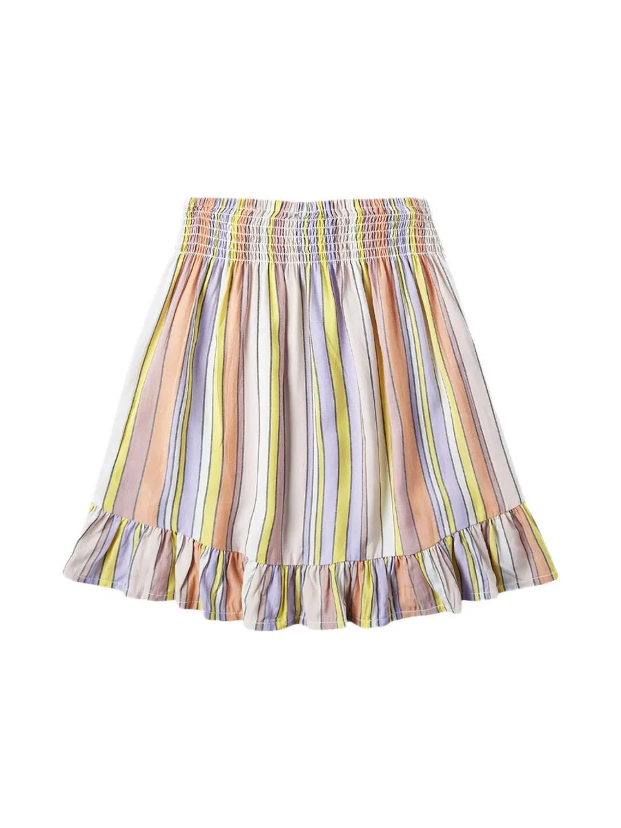 Jupe à Rayures Rose/Jaune Fille O'Neill Lilia Smocked 3