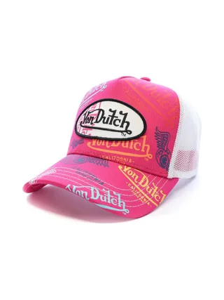 Casquette Rose/Blanche Mixte Von Dutch Xavier 1