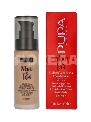 Pupa Made To Last Total Comfort Foundation SPF10 30ml - #055 Cinnamon Beige 1