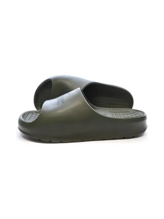 Claquettes Kaki Lacoste Serve Slide 2.0 1
