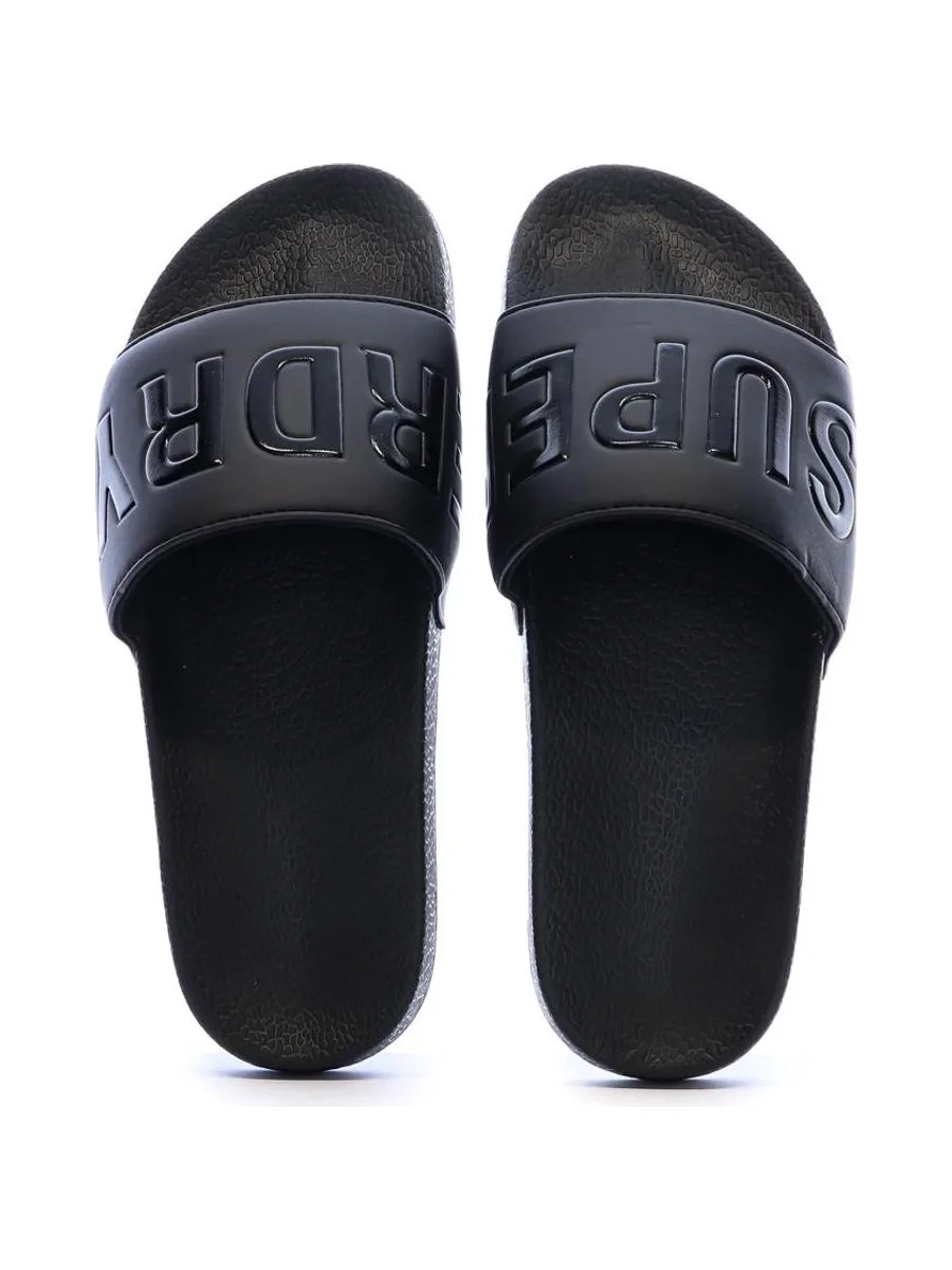 Claquettes Noir Homme Superdry Pool Slide 4