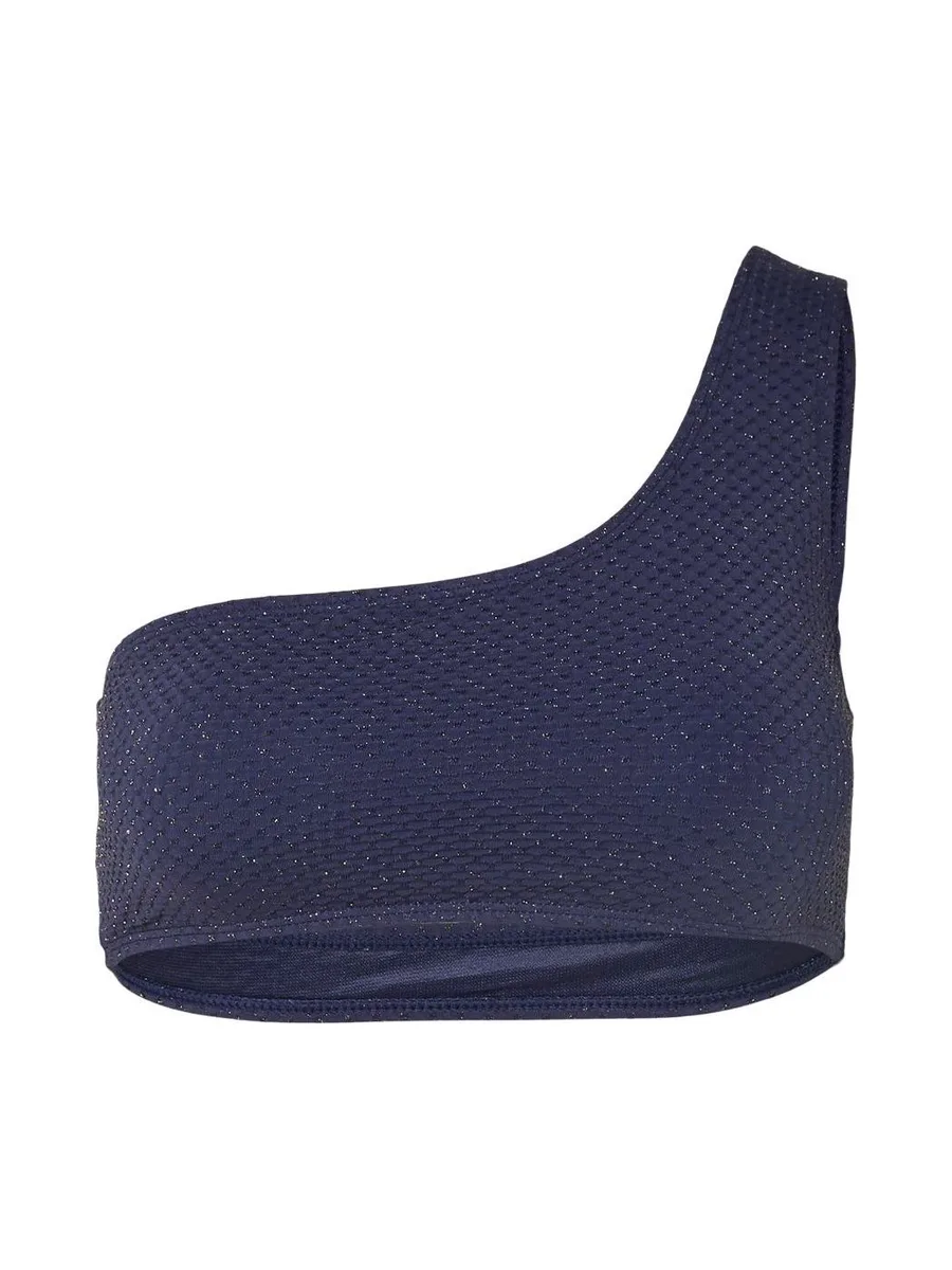 Haut de bain Marine Femme Pieces Drape Lurex 1
