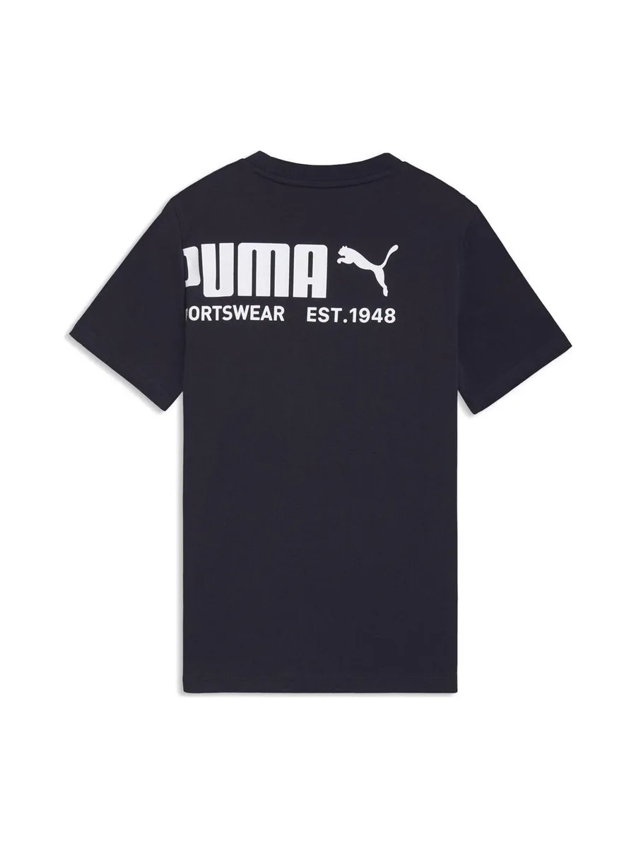 T-shirt Marine/Blanc Garçon Puma Sport Graphic 3