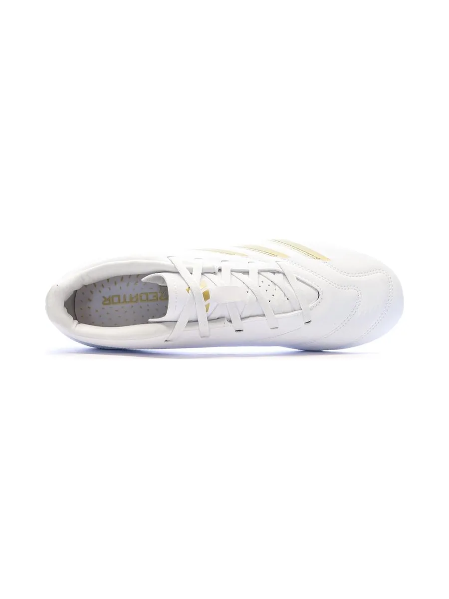 Chaussures de Foot Blanc/Doré Homme Adidas Predator Club FxG 5