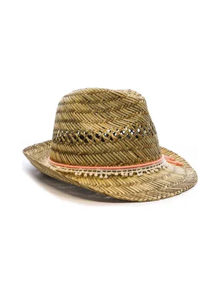 Chapeaux Paille Via Lorenzo Trilby Naturel 2