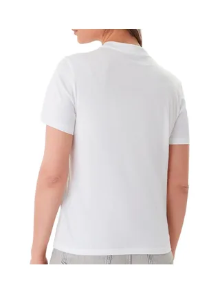 T-Shirt Blanc Femme Calvin Klein Jeans Ss Clasic 2