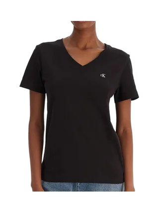 T-Shirt Noir Femme Calvin Klein Jeans Archive LV047B205G 1