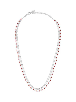 Collier Multi Chaînes Rouge Clio Blue Noemie 1