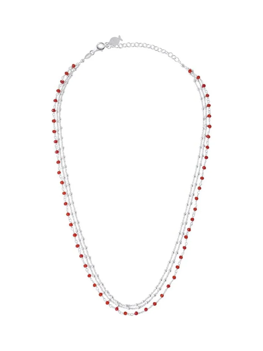 Collier Multi Chaînes Rouge Clio Blue Noemie 1
