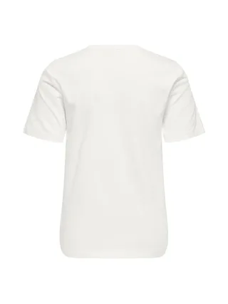 T-Shirt Blanc/Vert Femme Only Lanya 2