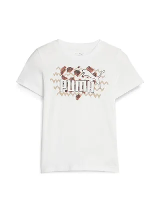 T-shirt Blanc Fille Puma Mixmch 1