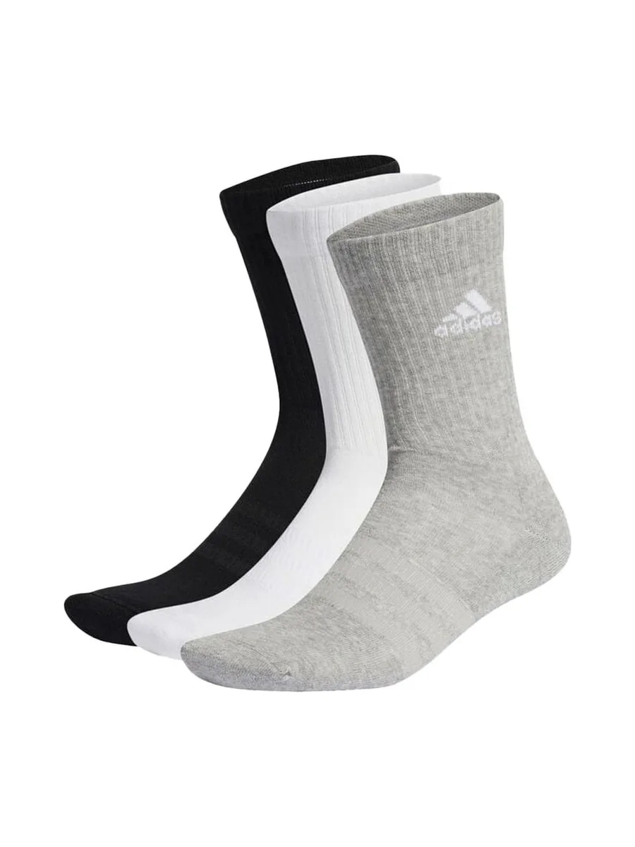 Lot de 3 Paires de Chaussettes Noires/Blanches/Grises Homme Adidas IC1311 2