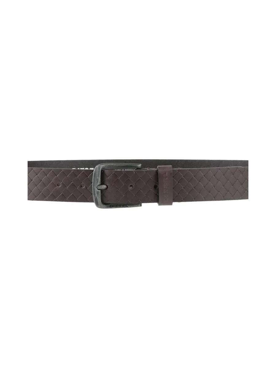 Ceinture Texturée Marron Homme Diesel Basic Belt - T 3