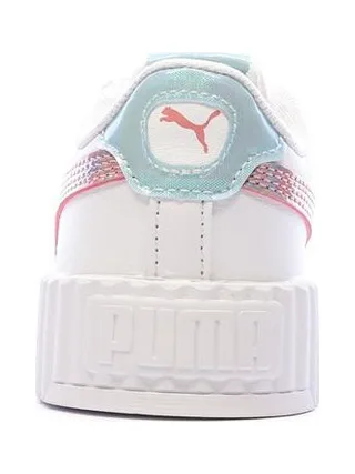 Baskets Blanches/Rose/Bleu Fille Puma Carina 3.0 3